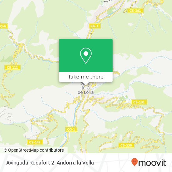 mapa Avinguda Rocafort 2