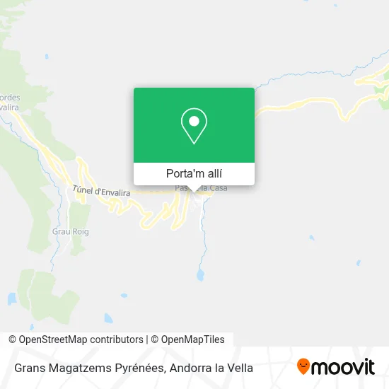 mapa Grans Magatzems Pyrénées