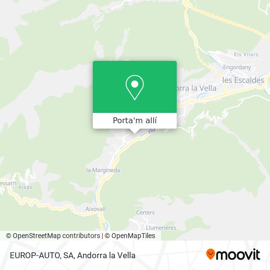 mapa EUROP-AUTO, SA