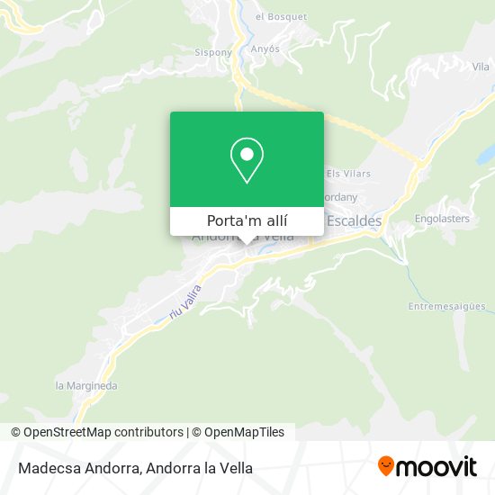 mapa Madecsa Andorra