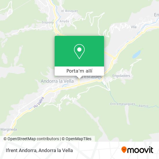 mapa Ifrent Andorra