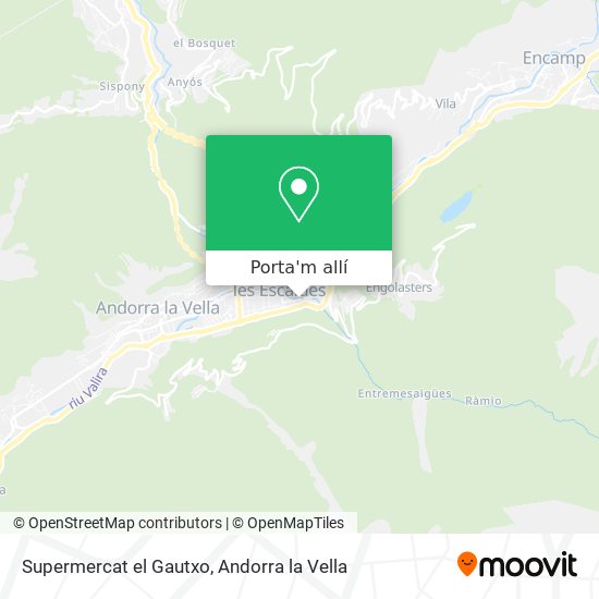 mapa Supermercat el Gautxo