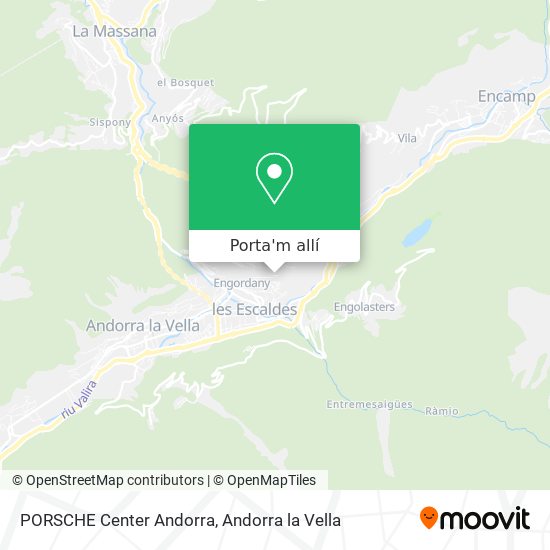 mapa PORSCHE Center Andorra