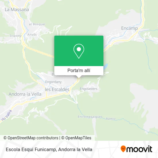 mapa Escola Esqui Funicamp