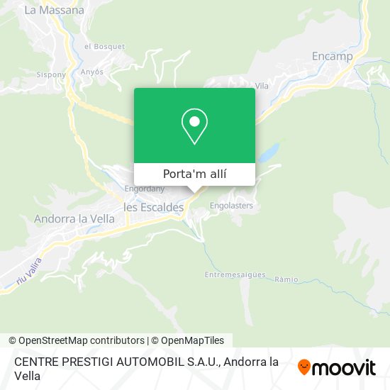 mapa CENTRE PRESTIGI AUTOMOBIL S.A.U.