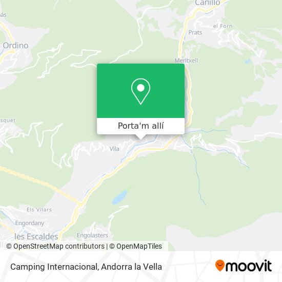 mapa Camping Internacional