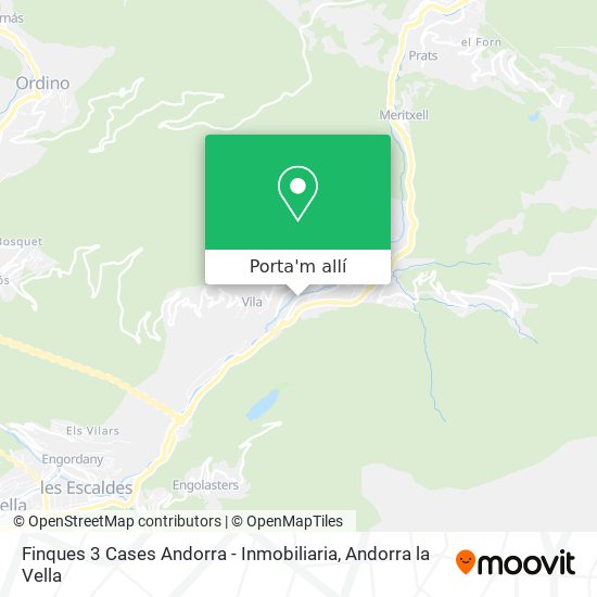 mapa Finques 3 Cases Andorra - Inmobiliaria