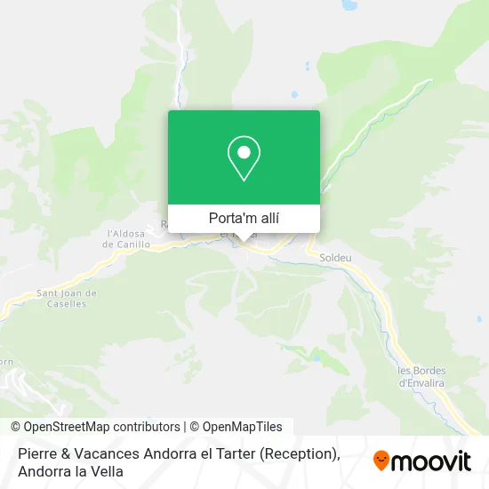 mapa Pierre & Vacances Andorra el Tarter (Reception)