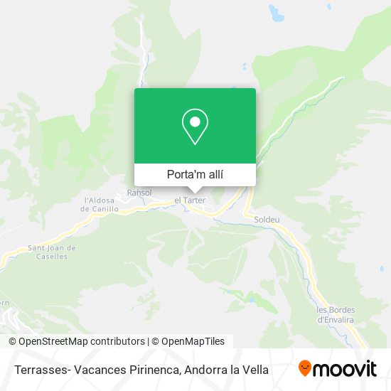 mapa Terrasses- Vacances Pirinenca