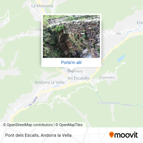 mapa Pont dels Escalls
