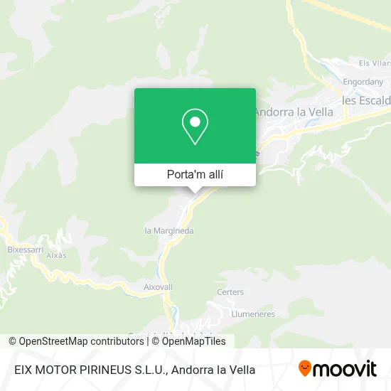 mapa EIX MOTOR PIRINEUS S.L.U.
