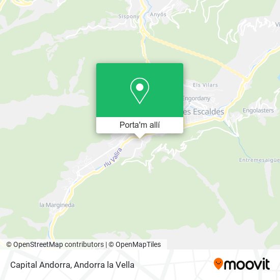mapa Capital Andorra