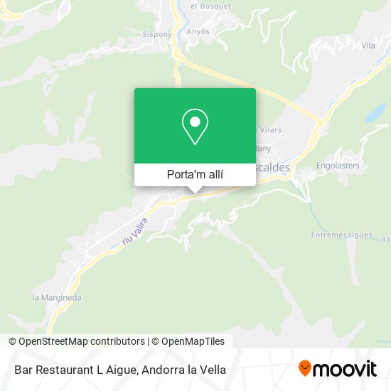 mapa Bar Restaurant L Aigue