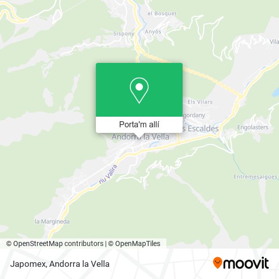 mapa Japomex