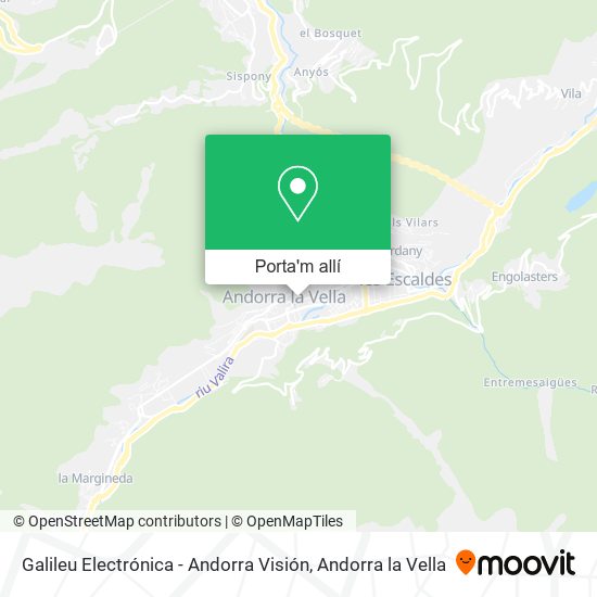mapa Galileu Electrónica - Andorra Visión