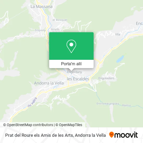 mapa Prat del Roure els Amis de les Arts