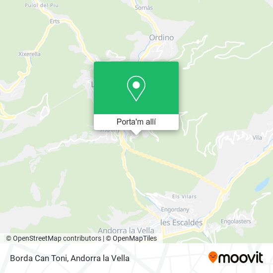 mapa Borda Can Toni