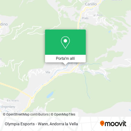 mapa Olympia Esports - Wann