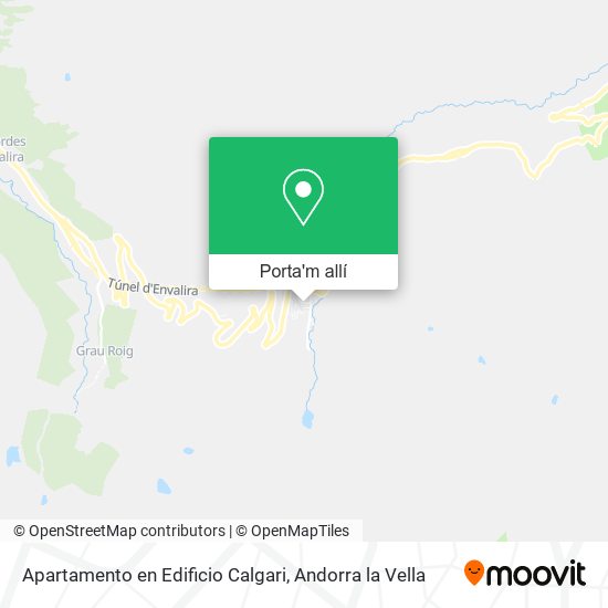 mapa Apartamento en Edificio Calgari