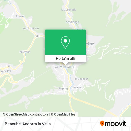 mapa Bitanube