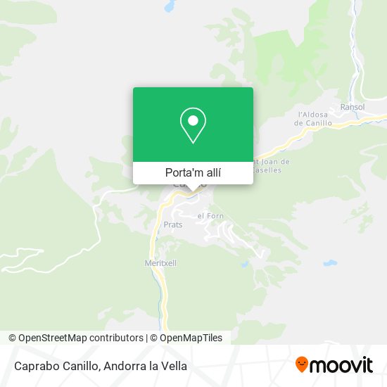 mapa Caprabo Canillo