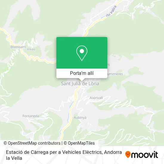 mapa Estació de Càrrega per a Vehicles Elèctrics