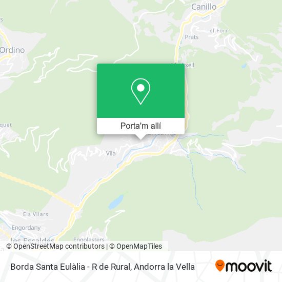mapa Borda Santa Eulàlia - R de Rural