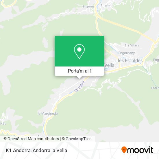 mapa K1 Andorra