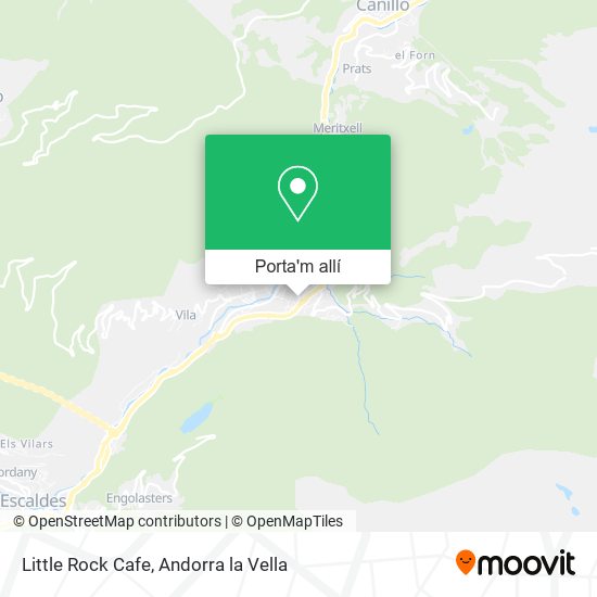 mapa Little Rock Cafe
