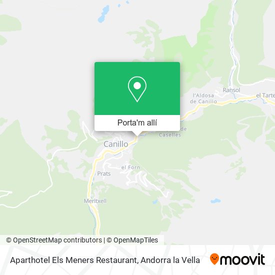 mapa Aparthotel Els Meners Restaurant