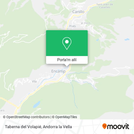 mapa Taberna del Volapié