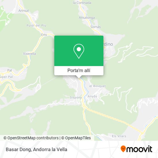 mapa Basar Dong