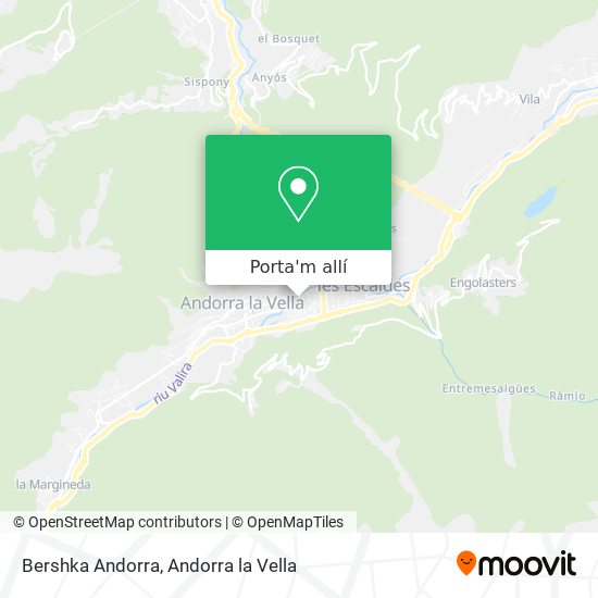 mapa Bershka Andorra