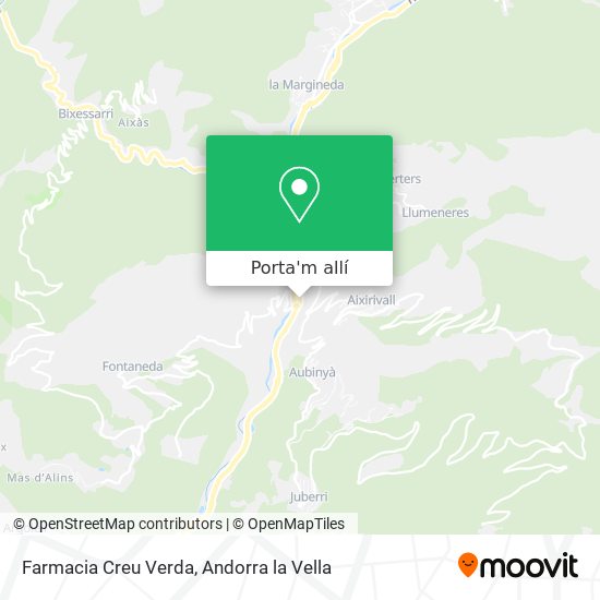 mapa Farmacia Creu Verda