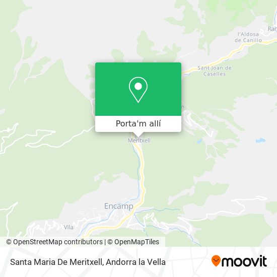 mapa Santa Maria De Meritxell