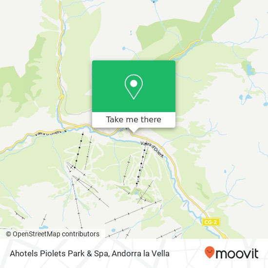 mapa Ahotels Piolets Park & Spa