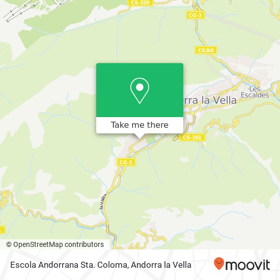 mapa Escola Andorrana Sta. Coloma