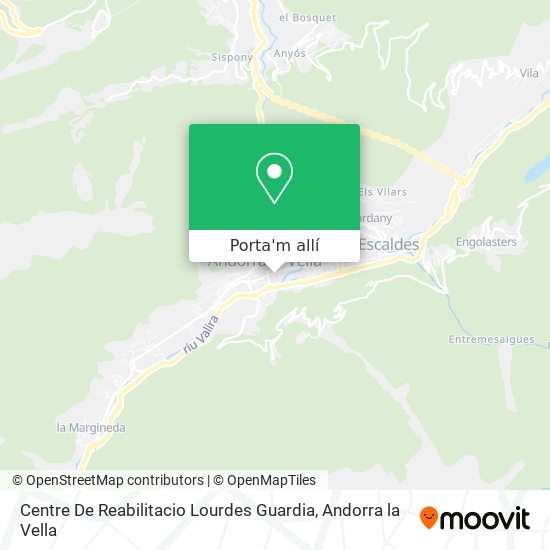 mapa Centre De Reabilitacio Lourdes Guardia