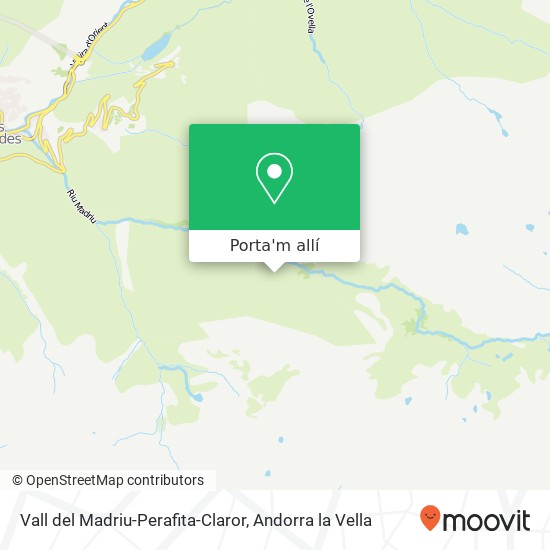 mapa Vall del Madriu-Perafita-Claror