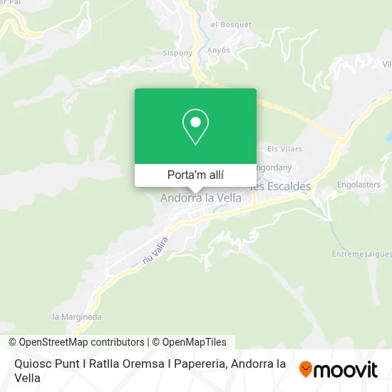 mapa Quiosc Punt I Ratlla Oremsa I Papereria