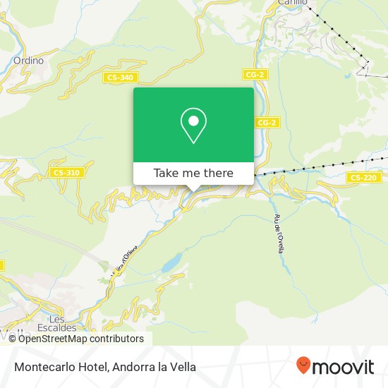 mapa Montecarlo Hotel