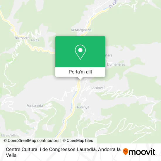 mapa Centre Cultural i de Congressos Lauredià