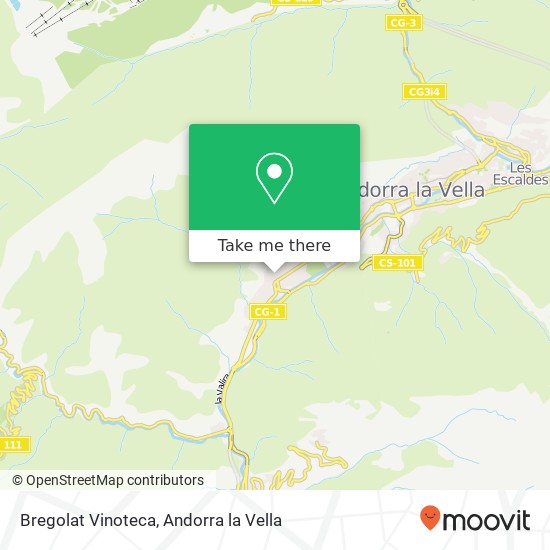 mapa Bregolat Vinoteca