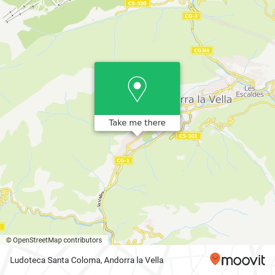 mapa Ludoteca Santa Coloma