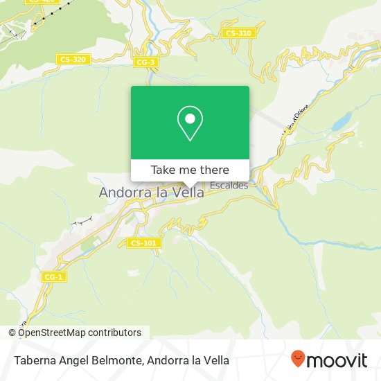 mapa Taberna Angel Belmonte