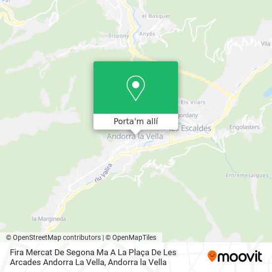 mapa Fira Mercat De Segona Ma A La Plaça De Les Arcades Andorra La Vella