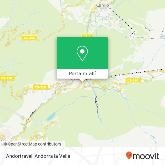 mapa Andortravel