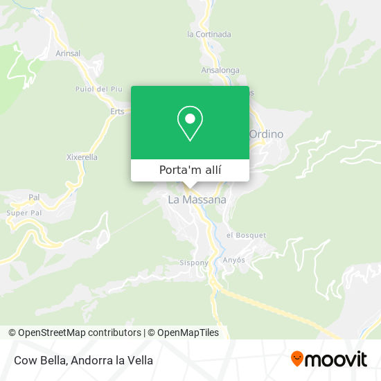 mapa Cow Bella