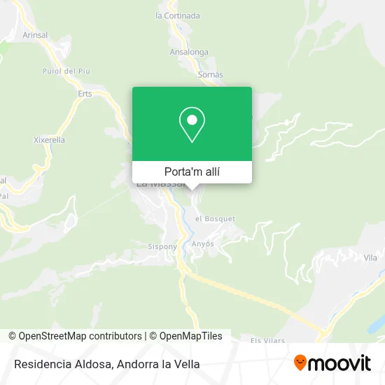 mapa Residencia Aldosa