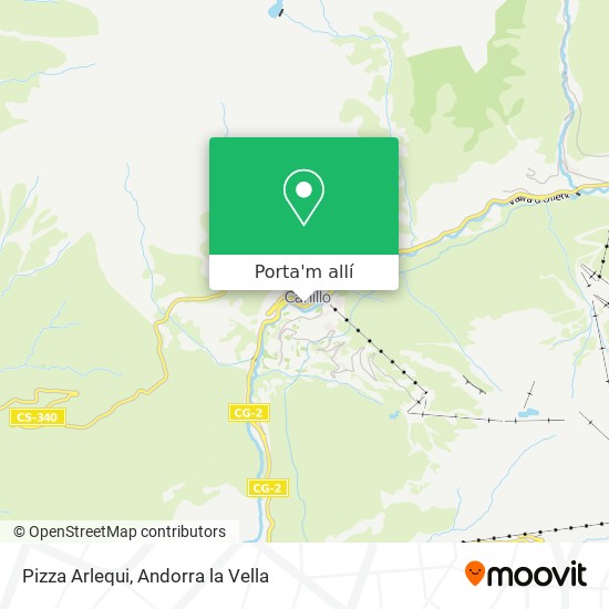 mapa Pizza Arlequi